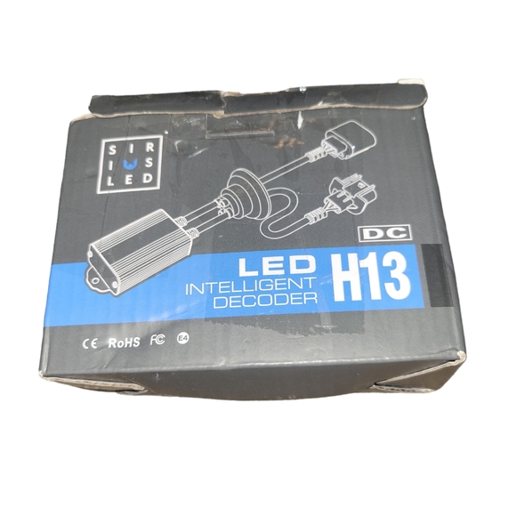 NEW SIRIUS DC LED H13 Light Intelligent Can Bus Decoder Headlight Bulb Fix MAH13 - Picture 1 of 6
